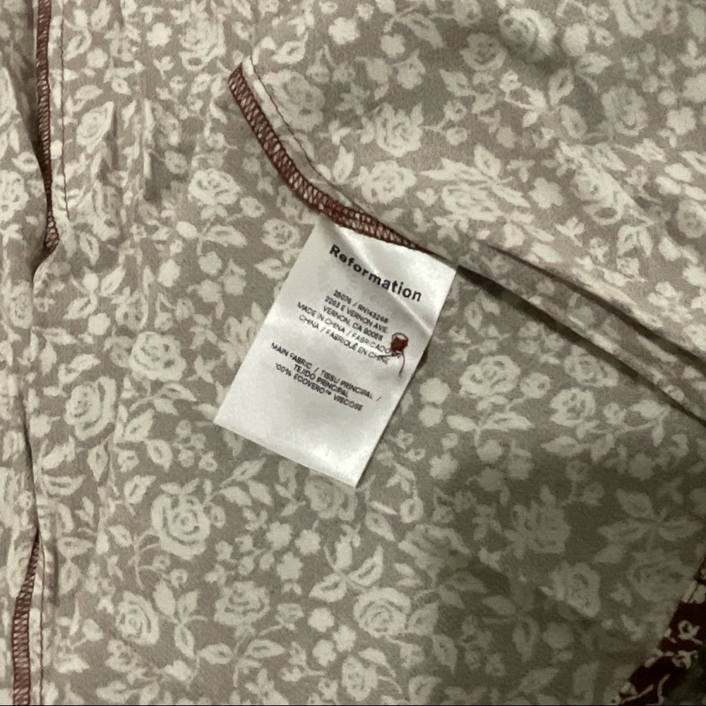 NWOT🤎Reformation Luke Dress - Chocolatier - Picture 8 of 9